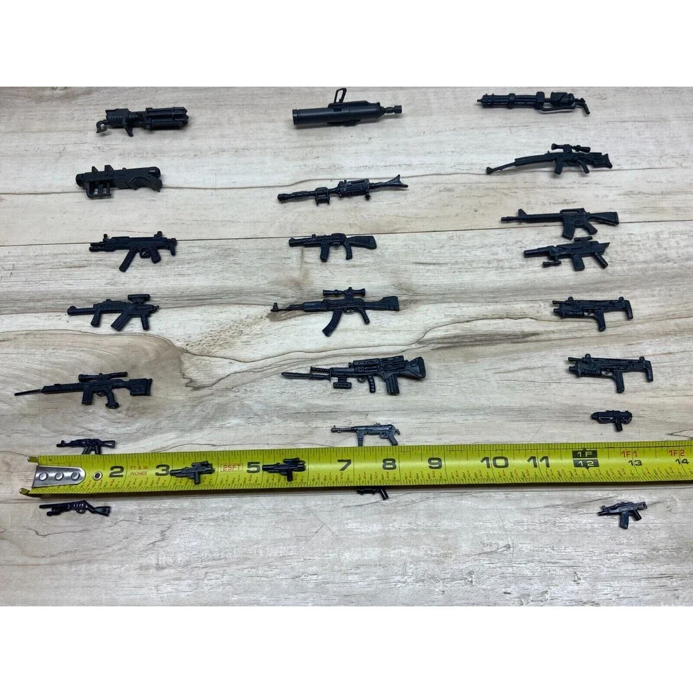 Military Action Figures Accessries Weapons Lot Of 24